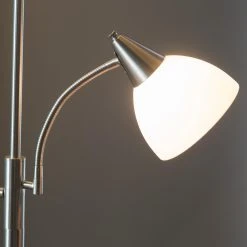 Discount ???? 4-Way Adesso Lighting 7202-22 Piedmont Combo Floor - Satin Steel ???? 11 Discount ???? 4-Way Adesso Lighting 7202-22 Piedmont Combo Floor - Satin Steel ???? -Adesso Sales Store detail2ADO226