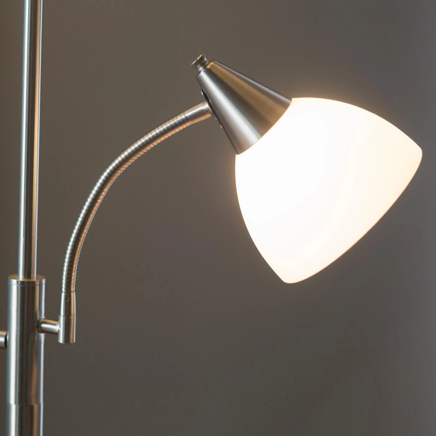 Discount ???? 4-Way Adesso Lighting 7202-22 Piedmont Combo Floor - Satin Steel ???? 4 Discount ???? 4-Way Adesso Lighting 7202-22 Piedmont Combo Floor - Satin Steel ???? - Image 4