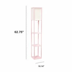 Brand new ???? Pull Chain Lalia Home Column Shelf Floor Lamp With Linen Shade ???? 13 Brand new ???? Pull Chain Lalia Home Column Shelf Floor Lamp With Linen Shade ???? -Adesso Sales Store detail2ALLT354