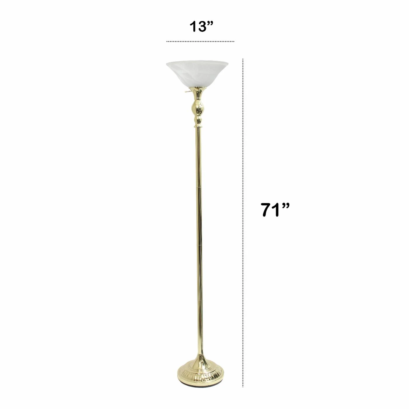 Wholesale ???? Socket Lalia Home Classic 1 Light Torchiere Floor Lamp With Marbleized Glass Shade ✨ 4 Wholesale ???? Socket Lalia Home Classic 1 Light Torchiere Floor Lamp With Marbleized Glass Shade ✨ - Image 4