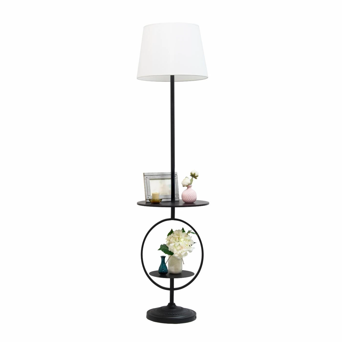 Promo ???? Socket Elegant Designs Bedside Nightstand End Table Dual Shelf Decorative Floor Lamp ???? 6 Promo ???? Socket Elegant Designs Bedside Nightstand End Table Dual Shelf Decorative Floor Lamp ???? - Image 6