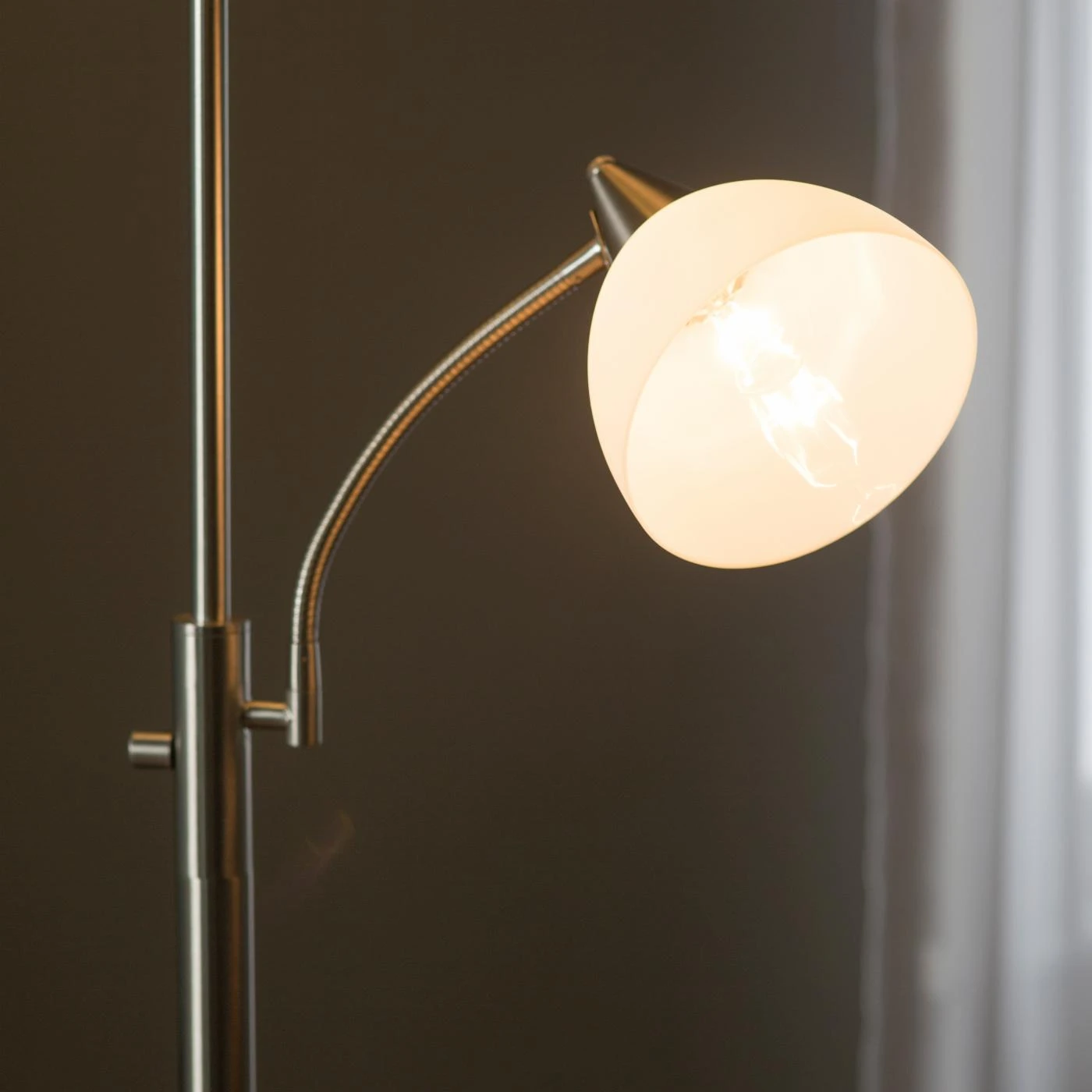 Discount ???? 4-Way Adesso Lighting 7202-22 Piedmont Combo Floor - Satin Steel ???? 7 Discount ???? 4-Way Adesso Lighting 7202-22 Piedmont Combo Floor - Satin Steel ???? - Image 7