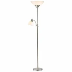 Discount ???? 4-Way Adesso Lighting 7202-22 Piedmont Combo Floor - Satin Steel ???? 15 Discount ???? 4-Way Adesso Lighting 7202-22 Piedmont Combo Floor - Satin Steel ???? -Adesso Sales Store detail5ADO226