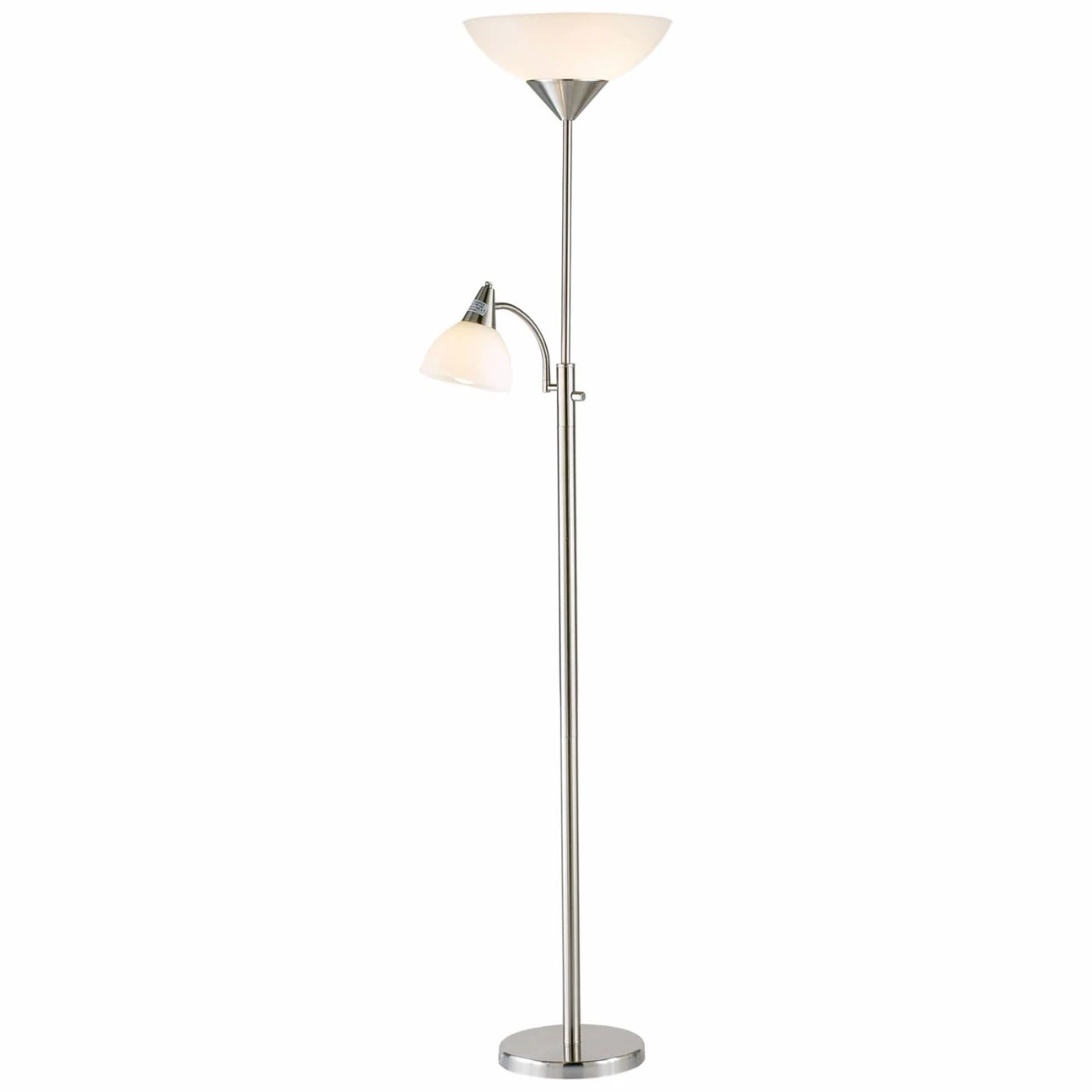Discount ???? 4-Way Adesso Lighting 7202-22 Piedmont Combo Floor - Satin Steel ???? 8 Discount ???? 4-Way Adesso Lighting 7202-22 Piedmont Combo Floor - Satin Steel ???? - Image 8
