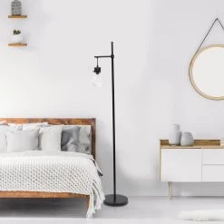 Best Pirce ✔️ Socket Lalia Home 1 Light Beacon Floor Lamp With Clear Glass Shade ❤️ -Adesso Sales Store detail5ALLT340