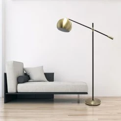 Promo ❤️ Socket Lalia Home Swivel Floor Lamp With Inner White Dome Shade ???? -Adesso Sales Store detail5ALLT363