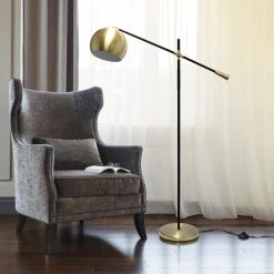 Promo ❤️ Socket Lalia Home Swivel Floor Lamp With Inner White Dome Shade ???? -Adesso Sales Store detail6ALLT363