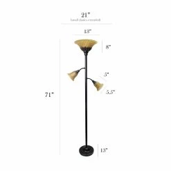 Cheap ???? Standard Elegant Designs 3 Light Floor Lamp ???? -Adesso Sales Store detail7ALLT236