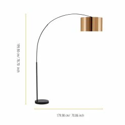New ???? Versanora Curvella Arched Floor Lamp ???? -Adesso Sales Store detail7EHF943