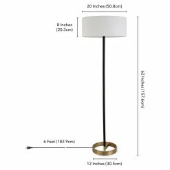 New ⌛ Hudson & Canal Standard Hudson & Canal Estella Floor Lamp ???? -Adesso Sales Store detail7HUDO102