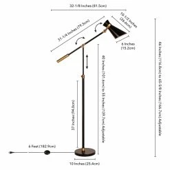 Wholesale ???? Hudson & Canal Arc Hudson & Canal Rex Floor Lamp ???? -Adesso Sales Store detail7HUDO113