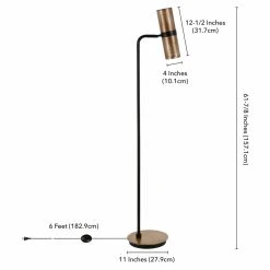 Buy ✨ Hudson & Canal Standard Hudson & Canal Zevon Floor Lamp ???? -Adesso Sales Store detail7HUDO119