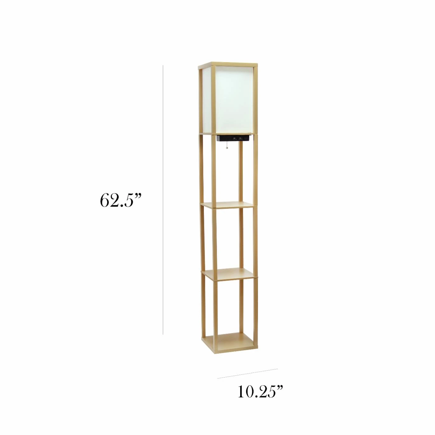 Cheap ???? Pull Chain Simple Designs Etagere Floor Lamp With Charging Station ???? 3 Cheap ???? Pull Chain Simple Designs Etagere Floor Lamp With Charging Station ???? - Image 3