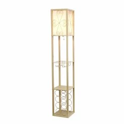 Promo ???? Pull Chain Simple Designs Etagere And Wine Rack Floor Lamp ???? 12 Promo ???? Pull Chain Simple Designs Etagere And Wine Rack Floor Lamp ???? -Adesso Sales Store detailALLT314