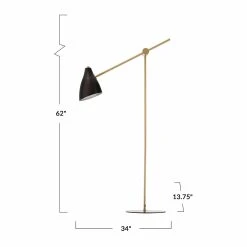 Top 10 ⌛ Socket Bloomingville AH2425 Metal Adjustable Floor Lamp ✨ -Adesso Sales Store detailCREC2609
