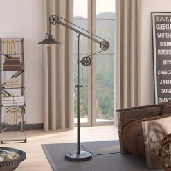Promo ❤️ Hudson & Canal Arc Hudson & Canal Descartes Wide Brim Floor Lamp ???? -Adesso Sales Store detailHUDO100