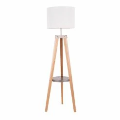 Flash Sale ???? Tripod LumiSource Compass Floor Lamp With Shelf ???? -Adesso Sales Store detailLUS1250