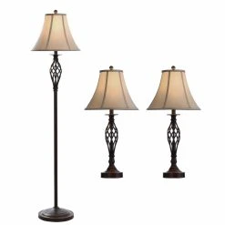 Wholesale ✔️ 3-Way StyleCraft Barclay 3 Piece Table And Floor Lamp Set ✔️ -Adesso Sales Store detailSTL822 1