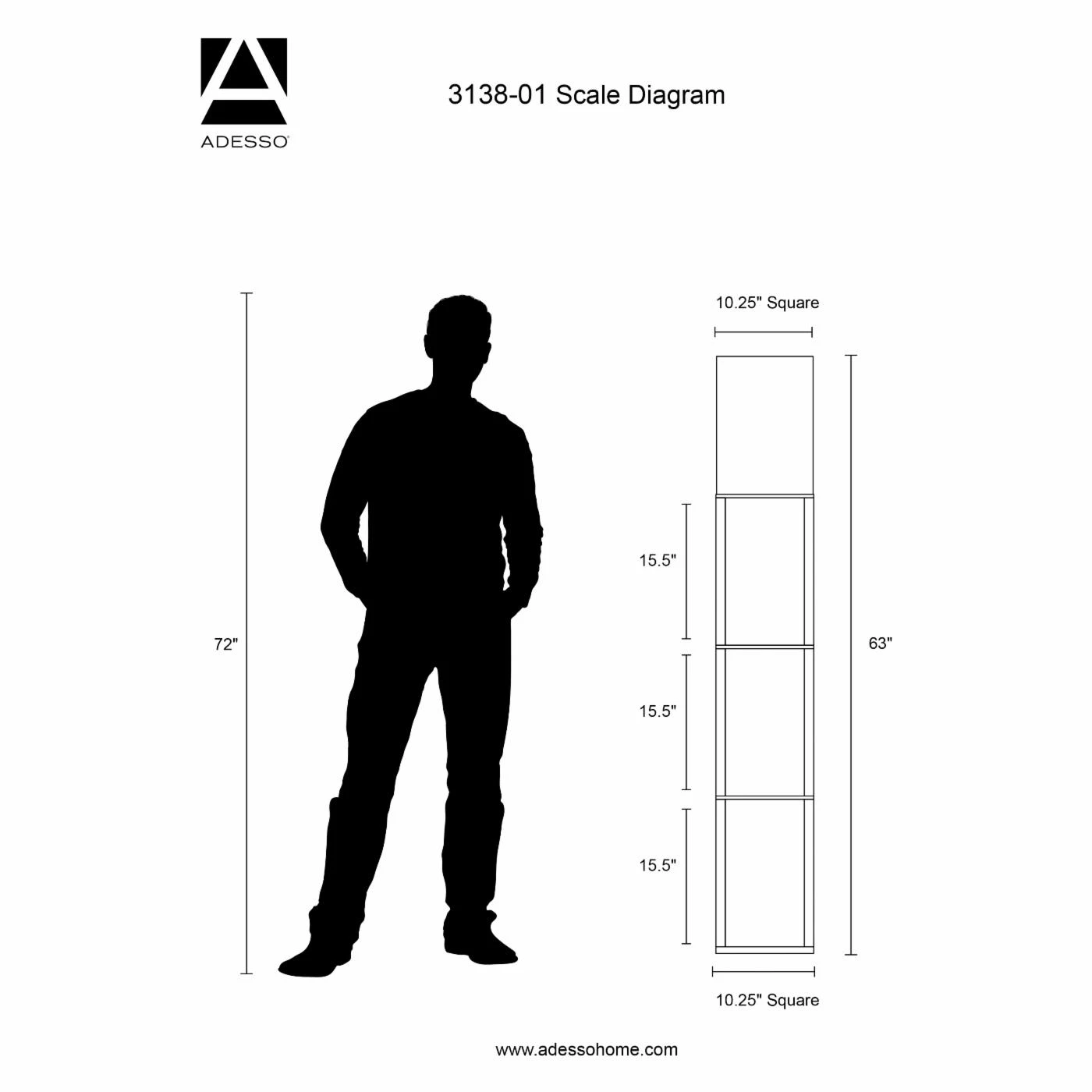 Wholesale ???? Pull Chain Adesso Lighting 3138-01 Wright Etagere Floor Lamp ???? 2 Wholesale ???? Pull Chain Adesso Lighting 3138-01 Wright Etagere Floor Lamp ???? - Image 2