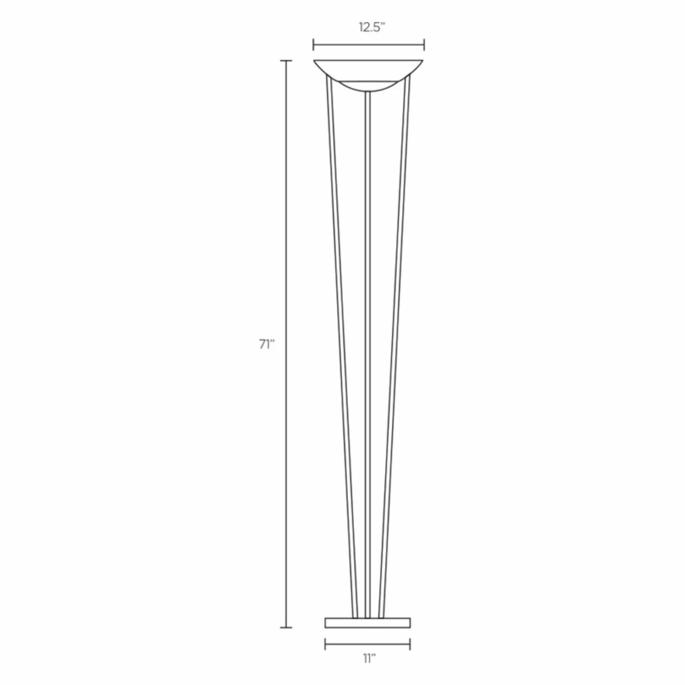 Brand new ⌛ Standard Adesso 5233-22 Odyssey Silver Floor Lamp ???? 2 Brand new ⌛ Standard Adesso 5233-22 Odyssey Silver Floor Lamp ???? - Image 2