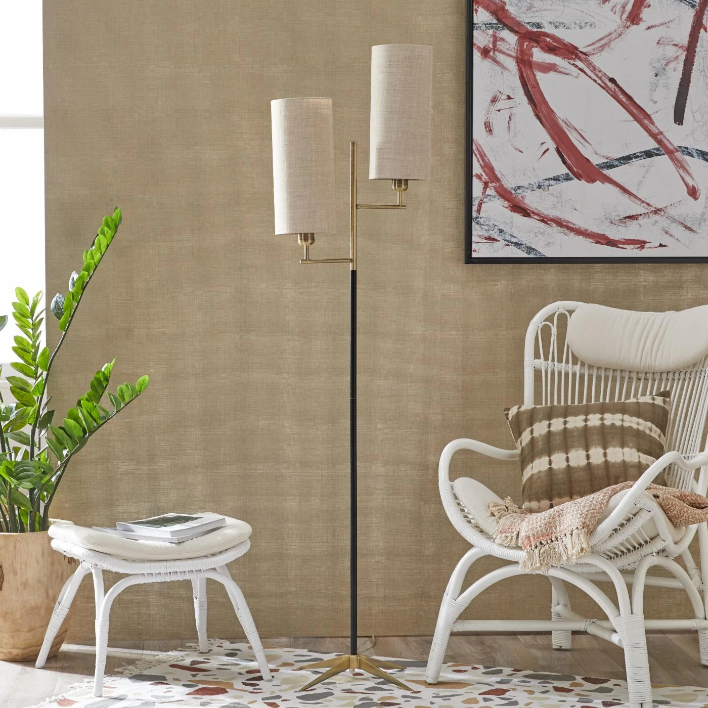 Best Pirce ✨ Standard Adesso Davis Floor Lamp ???? 2 Best Pirce ✨ Standard Adesso Davis Floor Lamp ???? - Image 2