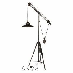 Hot Sale ???? A & B Home Socket AB Home Industrial Pully Tripod Floor Lamp ????