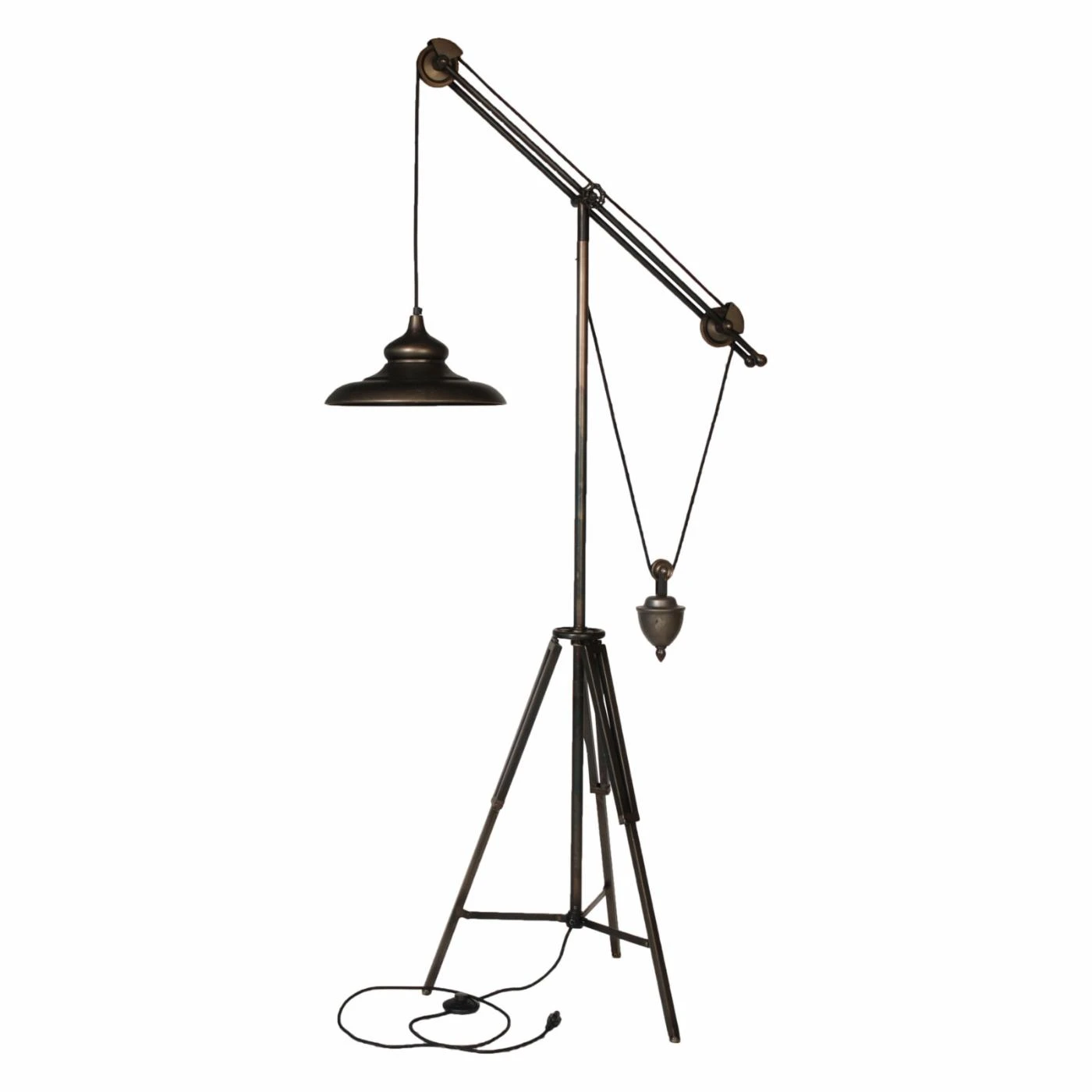 Hot Sale ???? A & B Home Socket AB Home Industrial Pully Tripod Floor Lamp ???? 1 Hot Sale ???? A & B Home Socket AB Home Industrial Pully Tripod Floor Lamp ????