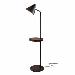 Best reviews of ???? Standard Adesso Oliver Charging Shelf Floor Lamp With Metal Shade ????