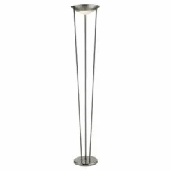 Brand new ⌛ Standard Adesso 5233-22 Odyssey Silver Floor Lamp ????