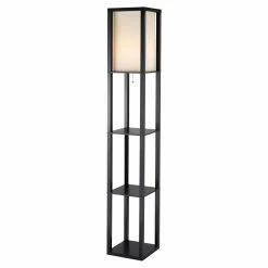 Wholesale ???? Standard Adesso Titan 3193 Tall Shelf Floor Lamp - Black ????