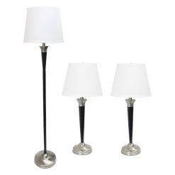 Top 10 ✔️ Standard Elegant Designs Malbec 3 Piece Table And Floor Lamp Set ????