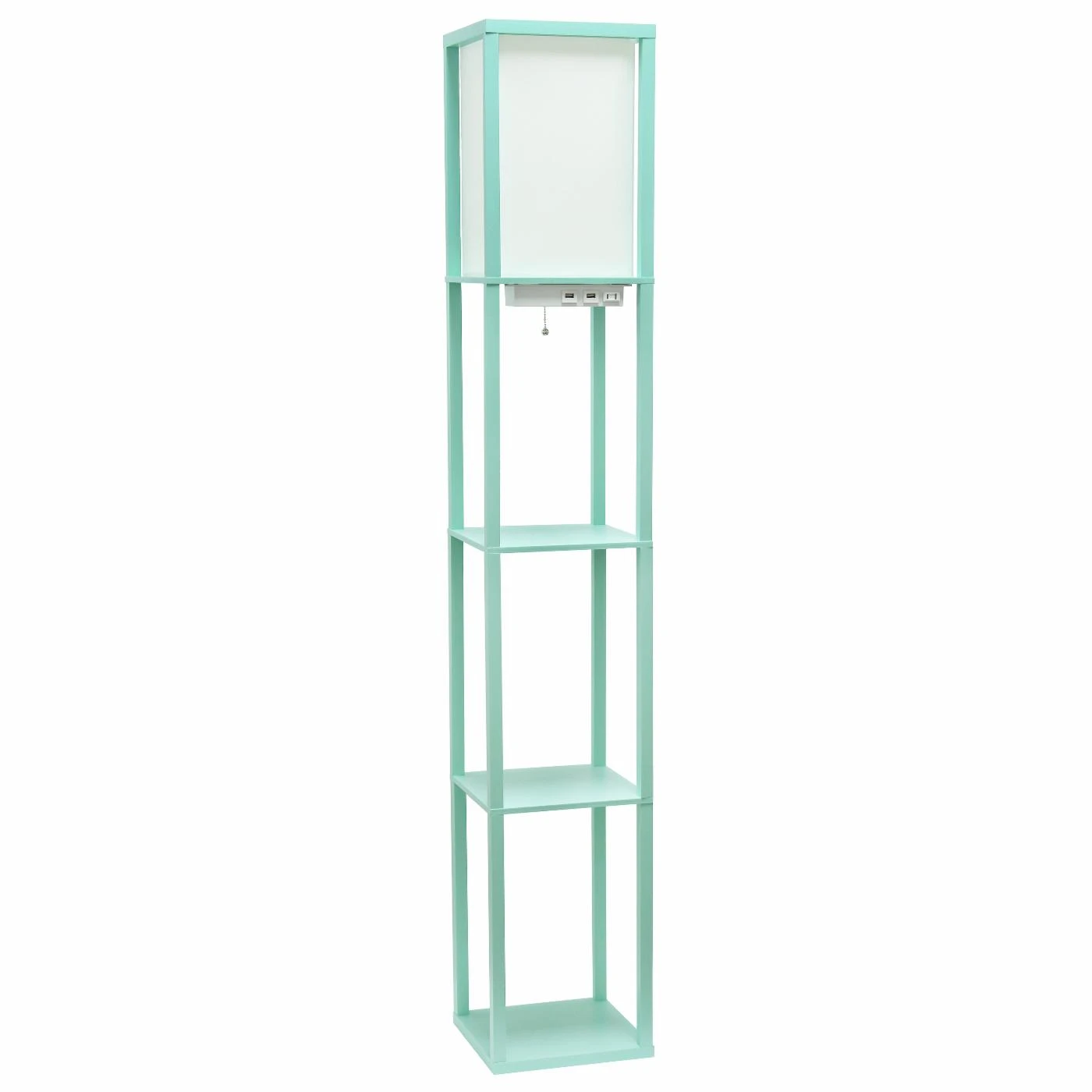 Cheap ???? Pull Chain Simple Designs Etagere Floor Lamp With Charging Station ???? 1 Cheap ???? Pull Chain Simple Designs Etagere Floor Lamp With Charging Station ????