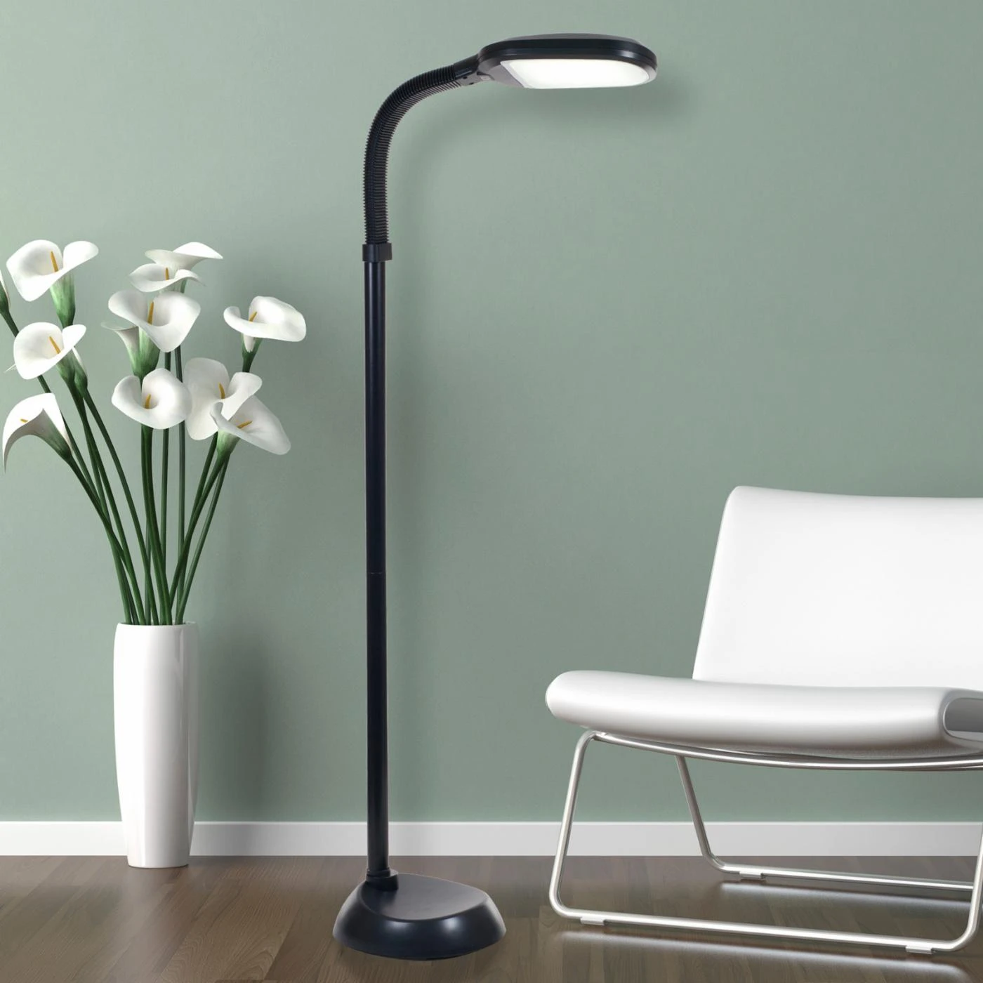 New ???? 4-Way Lavish Home LED Sunlight Floor Touch Lamp With Dimmer Switch ???? 1 New ???? 4-Way Lavish Home LED Sunlight Floor Touch Lamp With Dimmer Switch ????