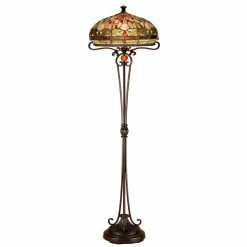 Outlet ???? Dale Tiffany Briar Dragonfly Torchiere Floor Lamp ????