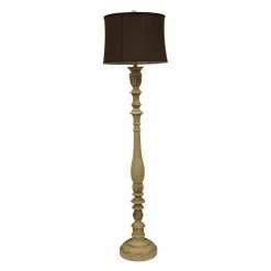 Outlet ???? 3-Way Decor Therapy 62.5-in. Antique Ivory Floor Lamp ????