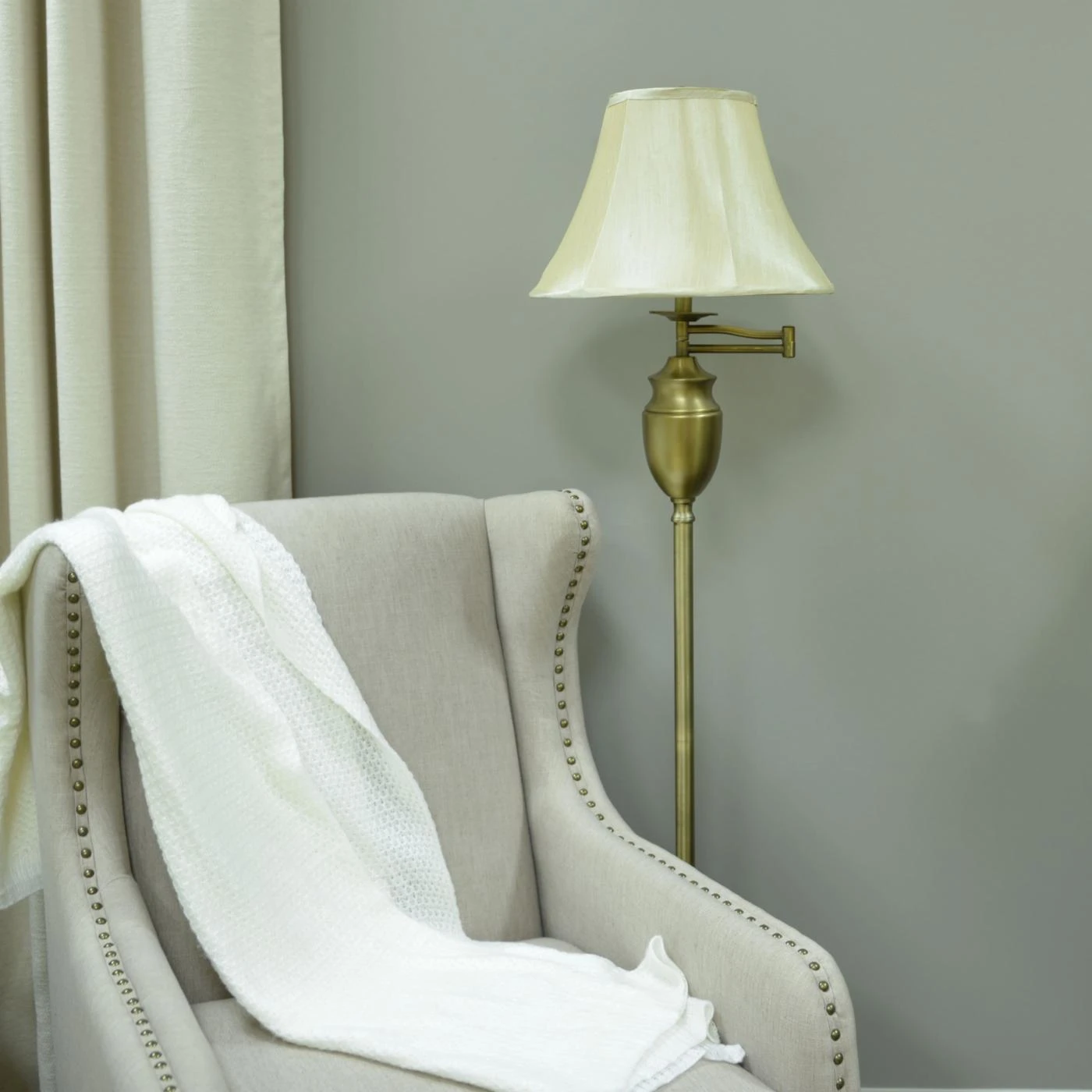 Best Sale ???? 3-Way Decor Therapy Antique Brass Swing Arm Floor Lamp ???? 1 Best Sale ???? 3-Way Decor Therapy Antique Brass Swing Arm Floor Lamp ????