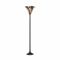 Buy ???? JONATHAN Y Williams Tiffany Style LED Torchiere Floor Lamp ????