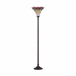 Outlet ???? JONATHAN Y JYL Dragonfly Tiffany Style LED Torchiere Floor Lamp ????