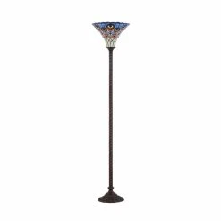 Best reviews of ???? Torchiere JONATHAN Y Peacock Tiffany Style LED Floor Lamp ????