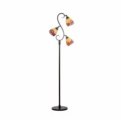 Best reviews of ???? Standard JONATHAN Y Walker Tiffany Style LED Floor Lamp ????