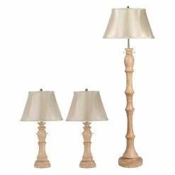 Budget ❤️ Sets Milton Greens Stars Jenna 3 Piece Table And Floor Lamp Set ????