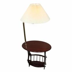 Cheapest ???? Lamp Tables ORE International Brass Lamp End Table With Magazine Rack ????