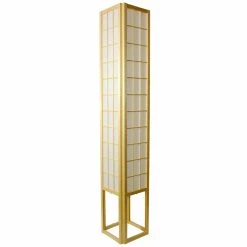 Budget ???? Standard Oriental Furniture Window Pane Shoji Lamp - 72 Inch - Natural ????
