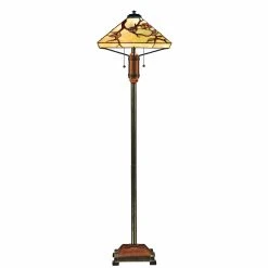 Top 10 ❤️ Standard Quoizel Grove Park TF9404M Tiffany Floor Lamp ✔️