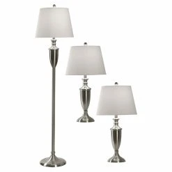 Coupon ???? 3-Way StyleCraft L81030DS 3 Piece Table And Floor Lamp Set ????