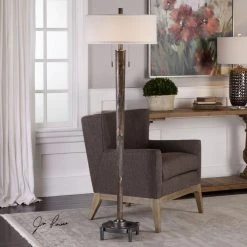 Flash Sale ???? Standard Uttermost Rhett Burnished Oak Floor Lamp ????