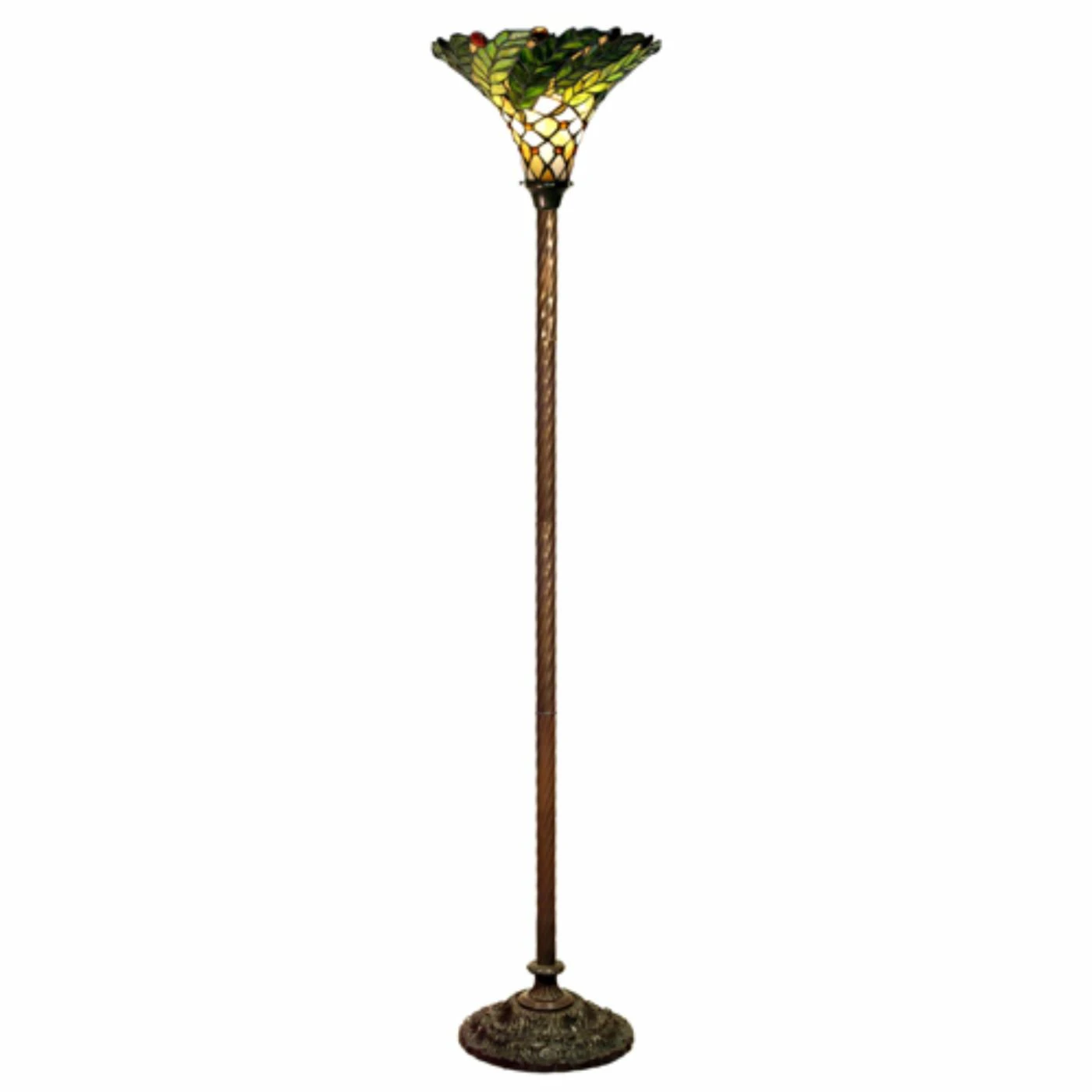 Buy ???? Torchiere Warehouse Of Tiffany Green Leafy Floor Lamp ✨ 1 Buy ???? Torchiere Warehouse Of Tiffany Green Leafy Floor Lamp ✨