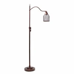 Top 10 ???? Socket Lalia Home Vintage Arched 1 Light Floor Lamp With Mesh Shade ???? -Adesso Sales Store scaleALLT282