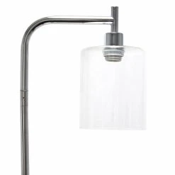 New ???? Socket Simple Designs Modern Lantern Floor Lamp With Glass Shade ???? -Adesso Sales Store scaleALLT311