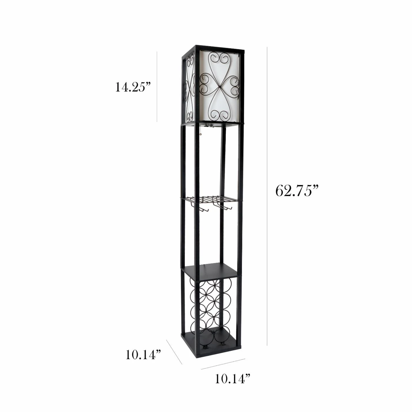Promo ???? Pull Chain Simple Designs Etagere And Wine Rack Floor Lamp ???? 5 Promo ???? Pull Chain Simple Designs Etagere And Wine Rack Floor Lamp ???? - Image 5